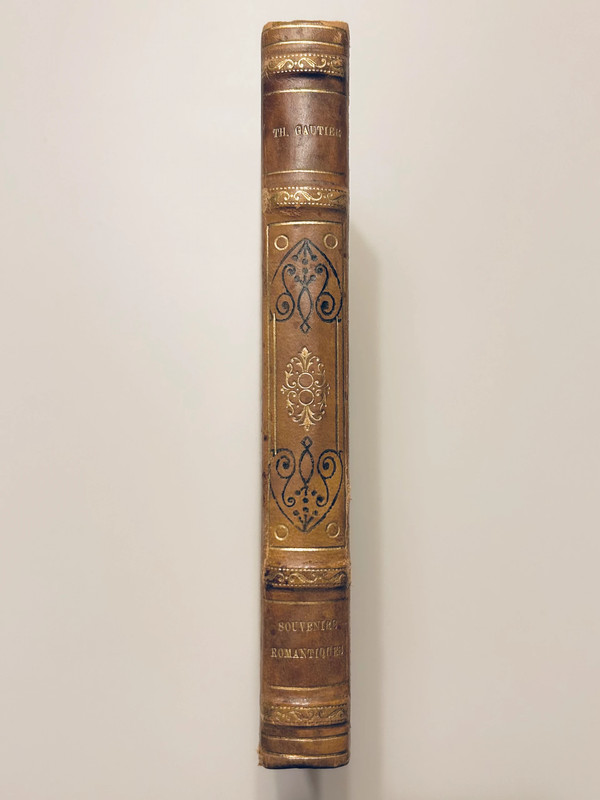 Théophile Gautier, Souvenirs romantiques, éd. 1929, Garnier Prestige demi-cuir blond