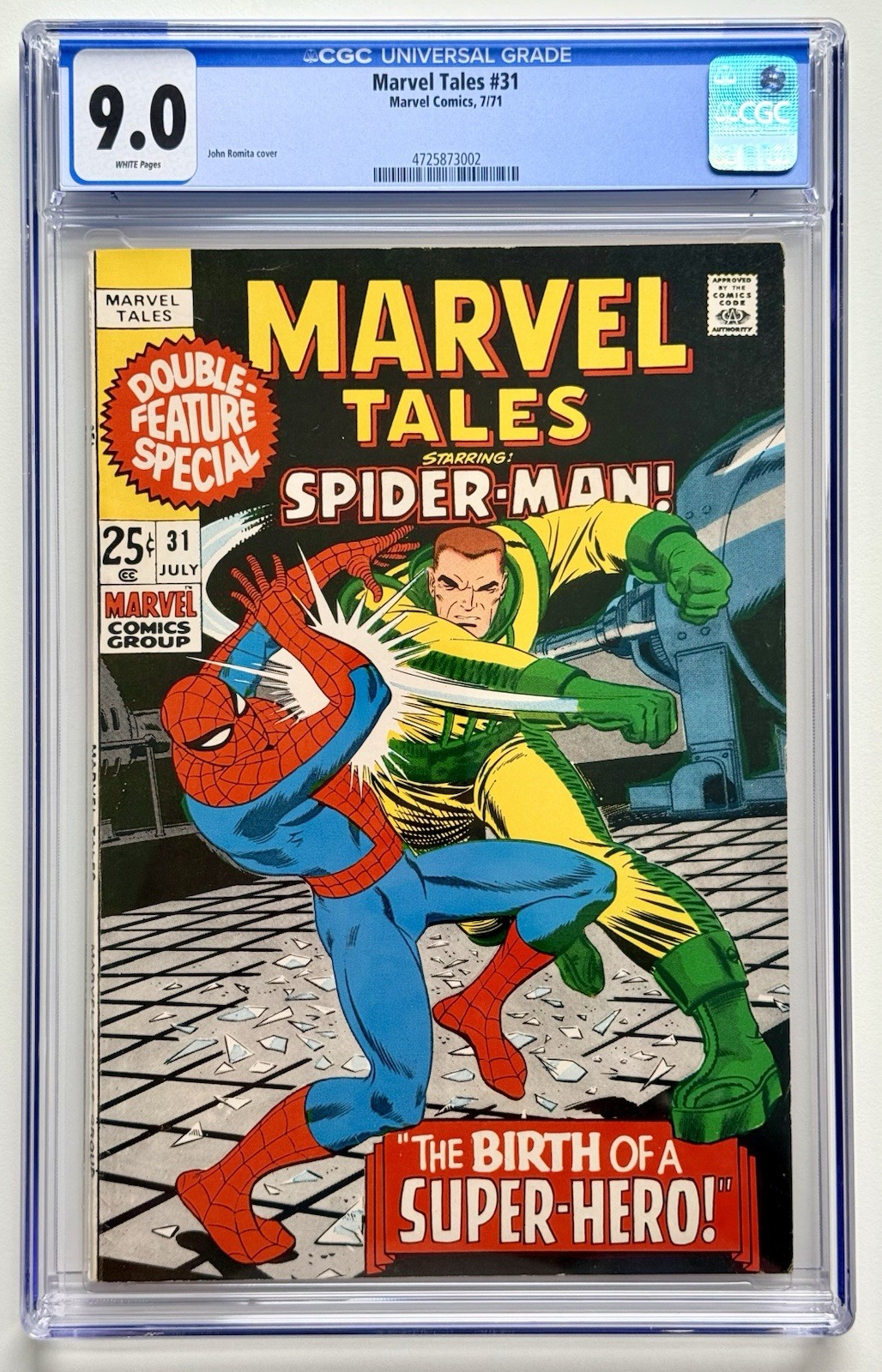 MARVEL TALES #31 ◉ CGC 9.0 * SPIDER-MAN 42 * 1ST MARY JANE 1971 * NEW CASE  👀