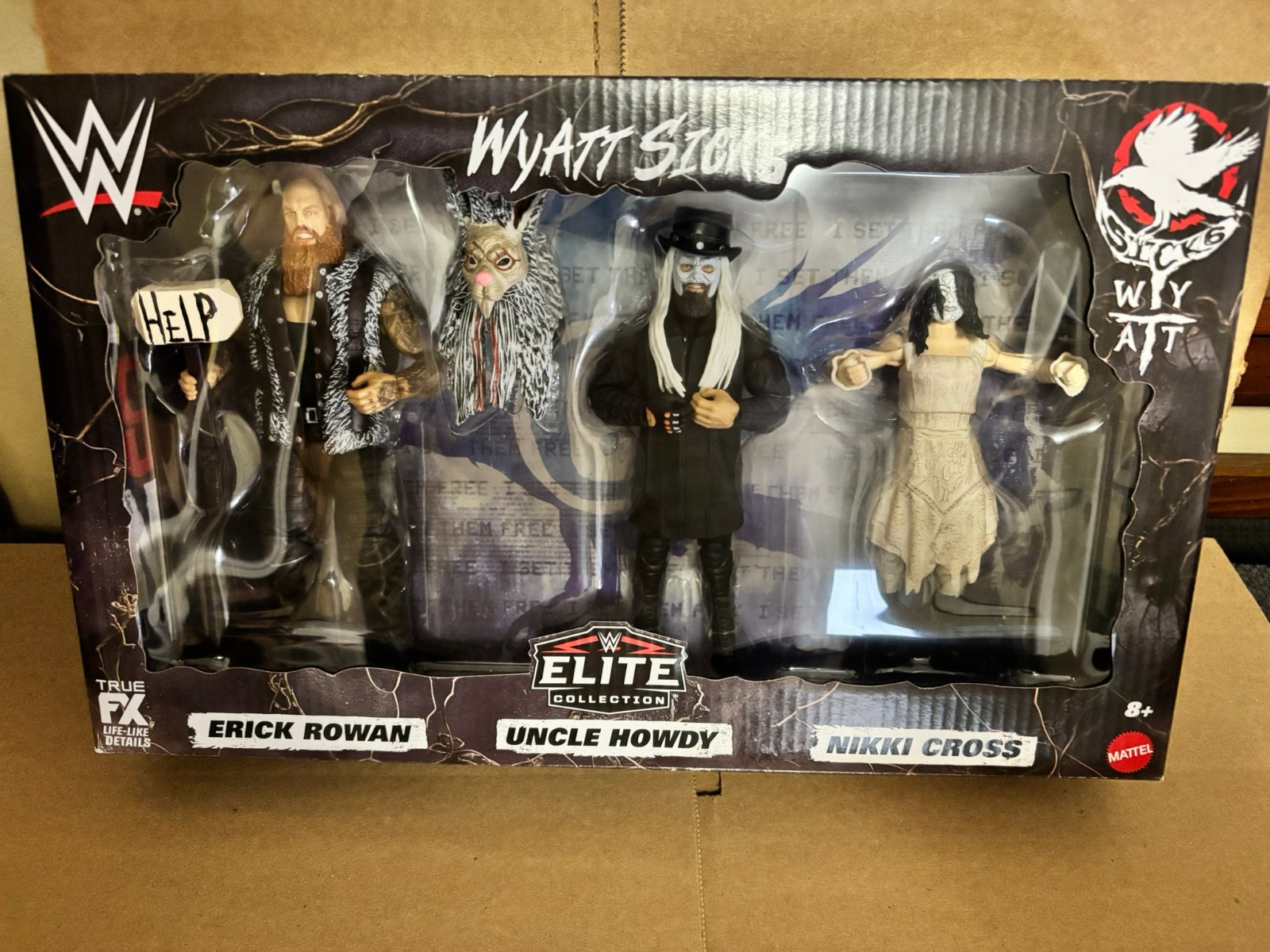 WW Elite Collection (Wyatt Sick 6) 3pk -  "Eric Rowan, Uncle Howdy, Nikki Cross"
