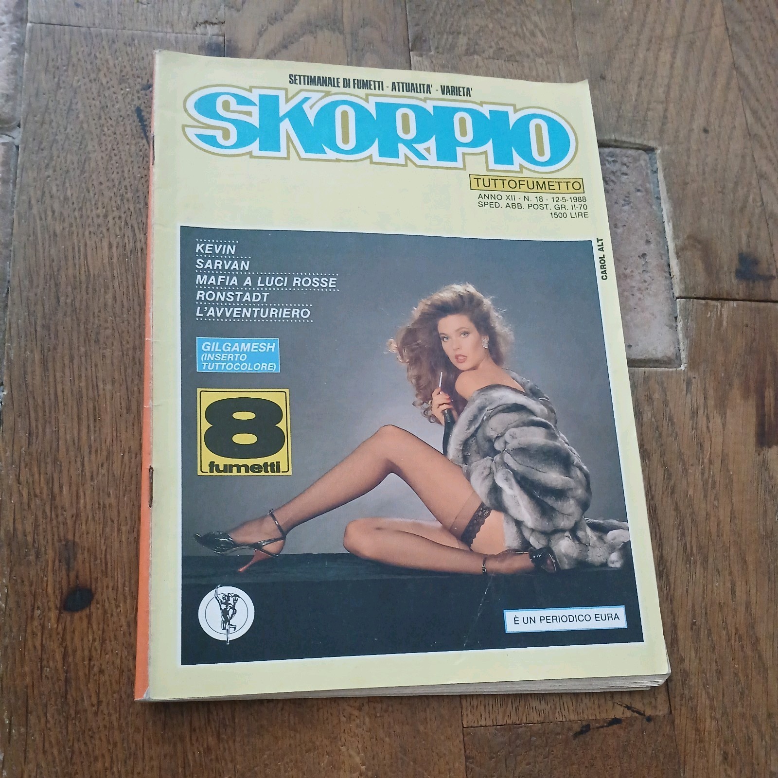 fumetto SKORPIO n 18 anno 1988=CAROL ALT
