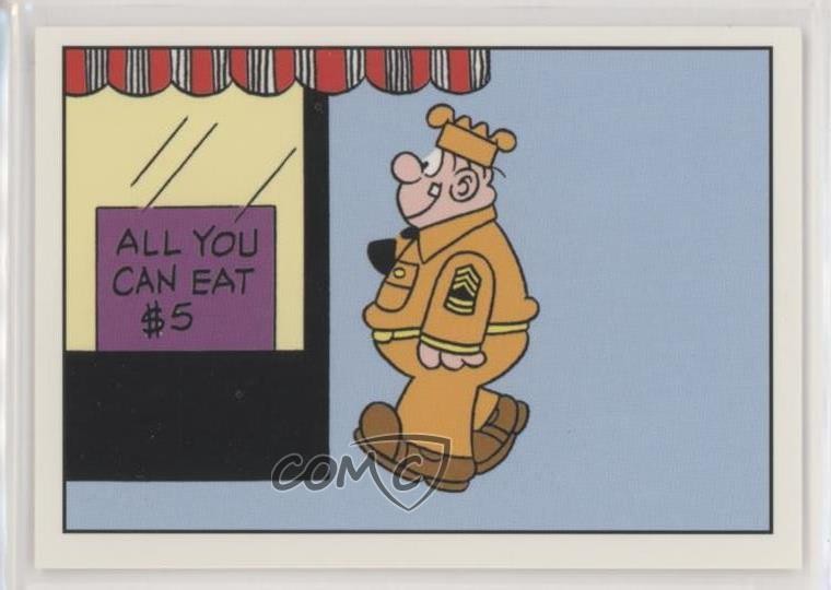 1995 Authentix Beetle Bailey tutto quello che puoi mangiare $ 5 #4 0b6