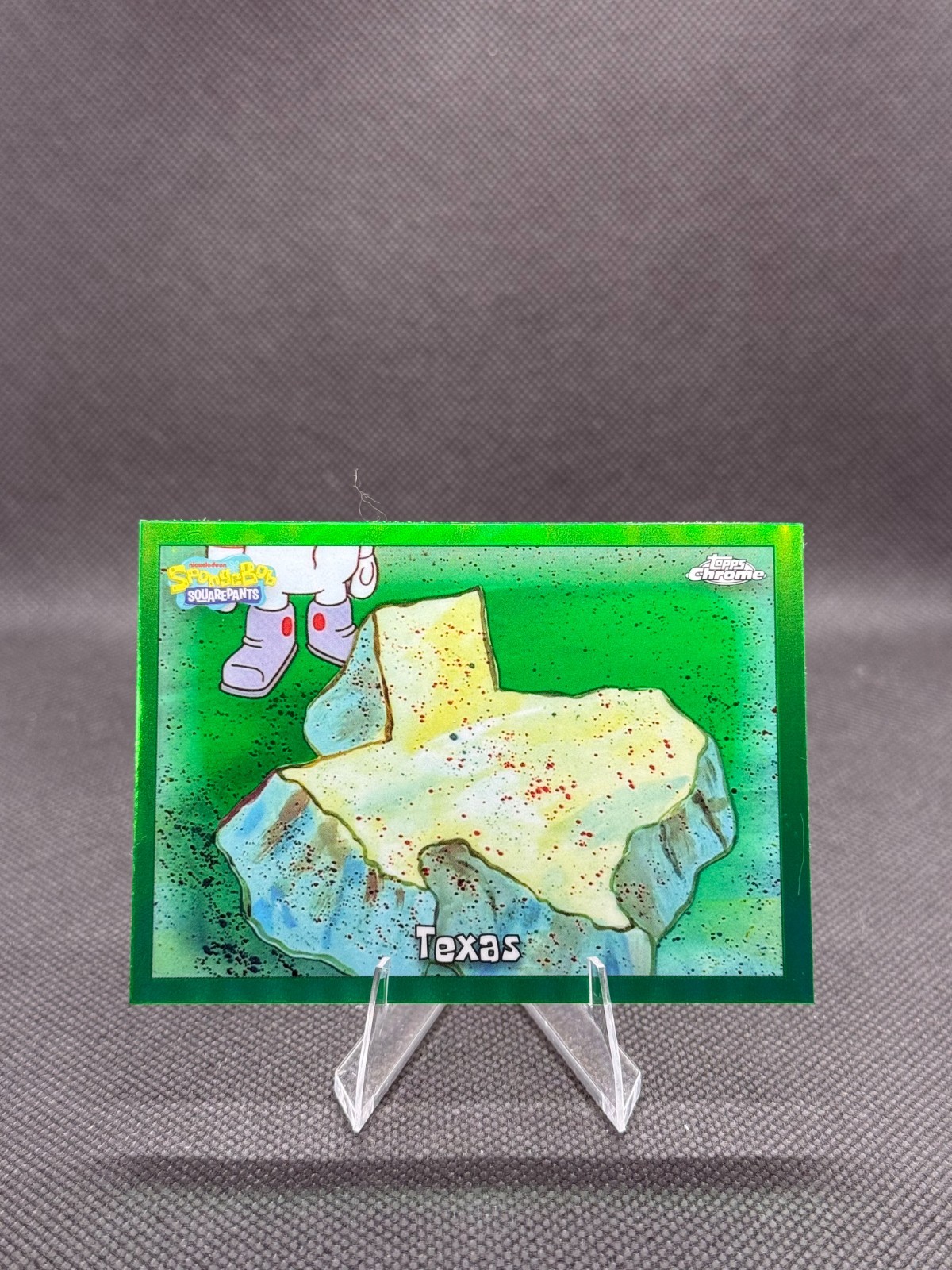 2025 Topps Chrome SpongeBob Texas #124 Kelp Green Refractor