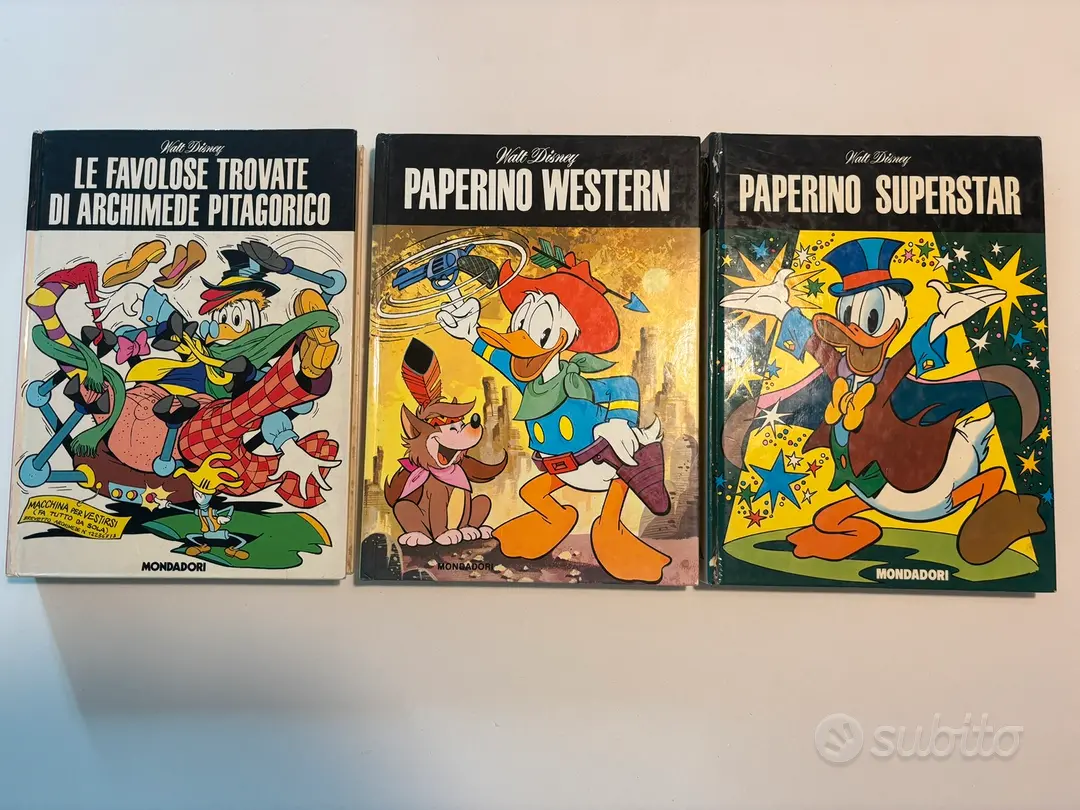 3 fumetti: Paperino Superstar, Western, Archimede