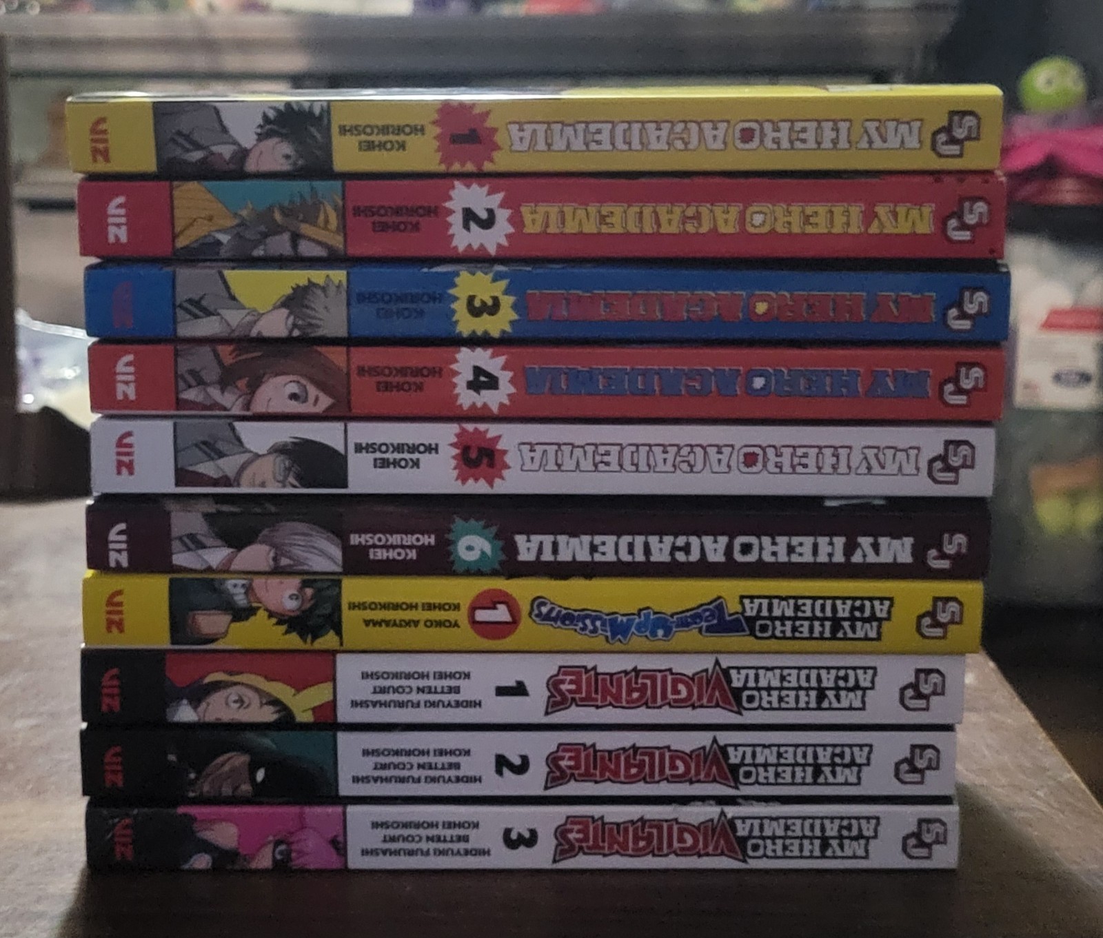 Lotto Manga My Hero Academia TPB Inglese + Vigilantes 1-3 + Missioni Team-Up 1