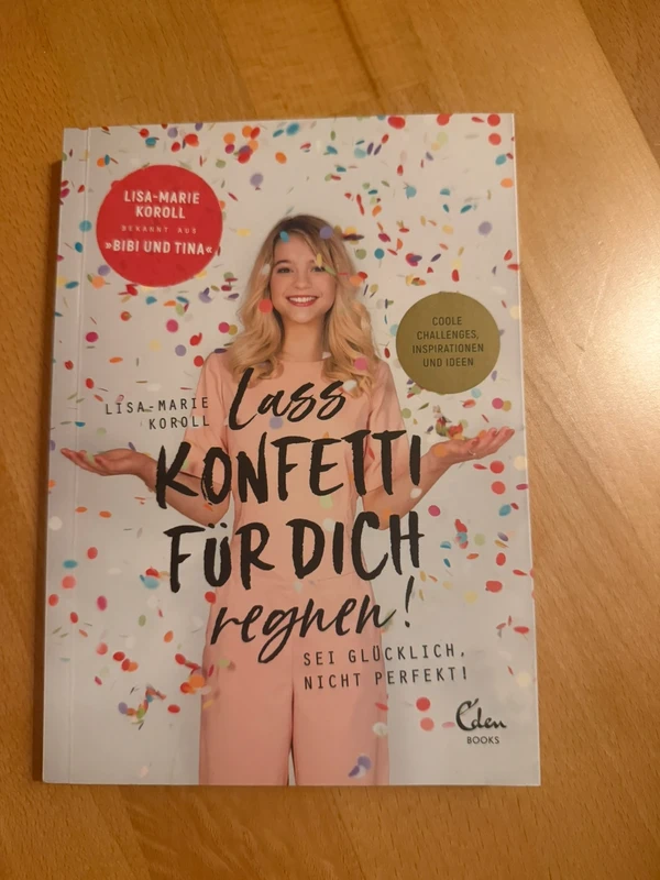 Lass Konfetti für dich regnen, Mitmach Buch, unbenutzt