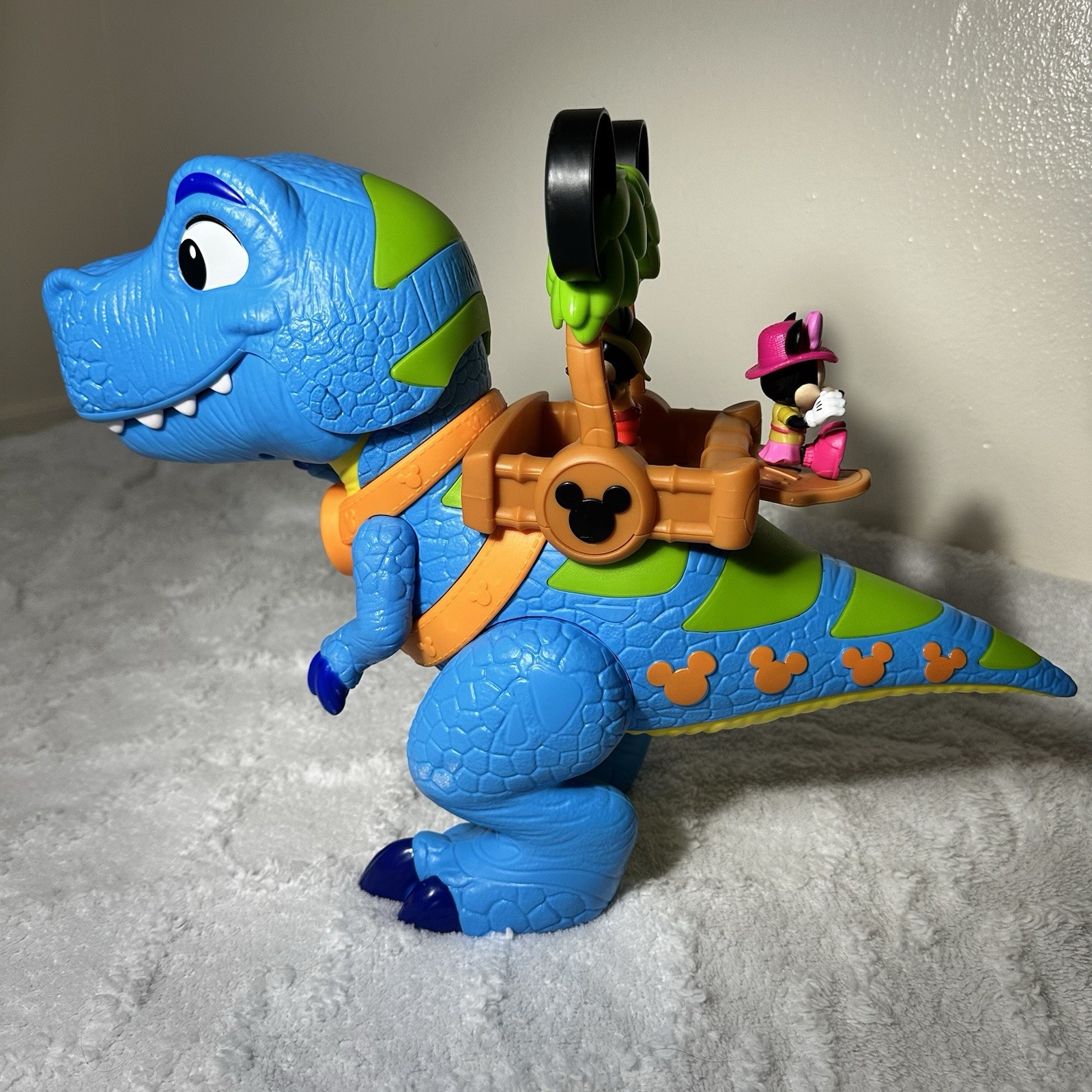 Disney Junior Mickey Mouse Funhouse Roarin' Safari Dino - 2 Figures Tested Works