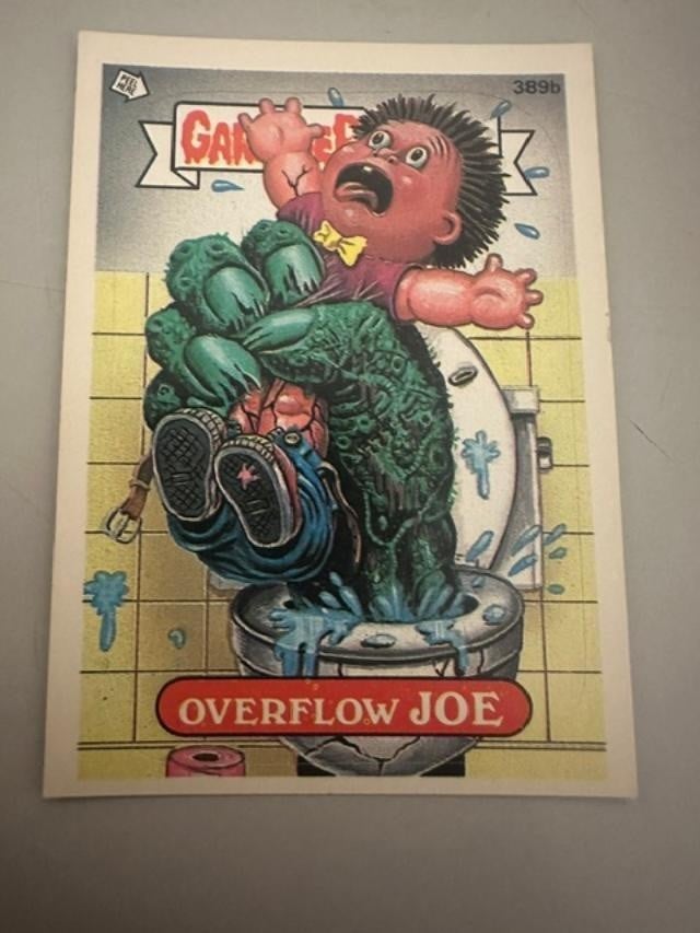 Topps Garbage Pail Kids 1987 Series 10 Overflow Joe #389b