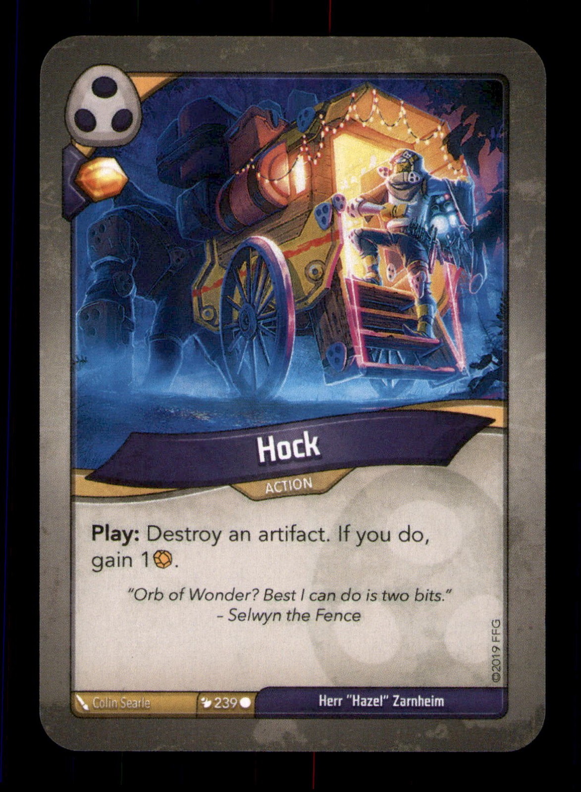 239 Hock Herr "Hazel" Zarnheim FFG 2019 Trading Card TCG CCG