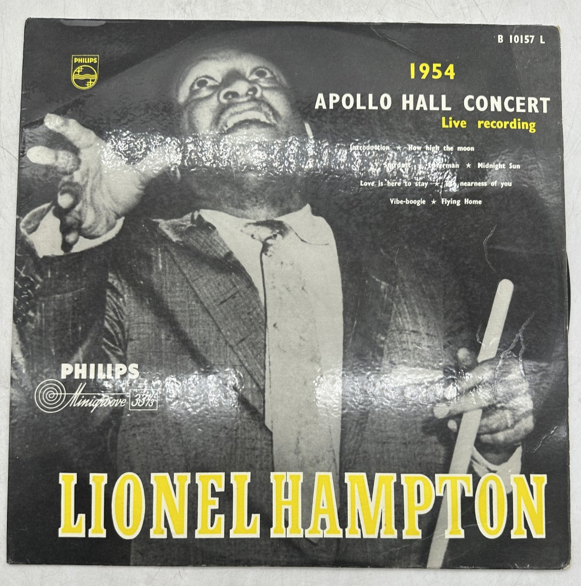 Lionel Hampton Apollo Hall Concert 1954 Philips B 10157 L Netherlands G+