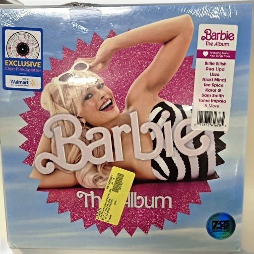 Barbie The Album Vinyl LP Original Soundtrack Walmart Clear Pink Splatter New