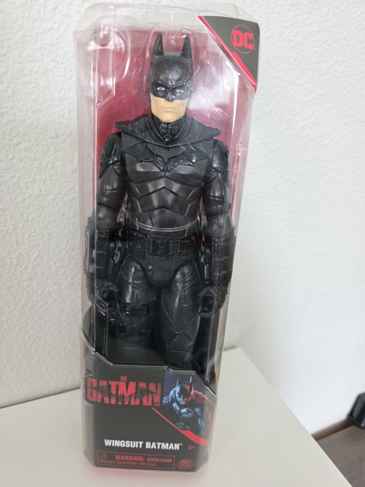Spin Master DC The Batman tuta alare Batman action figure plastica nera 3+
