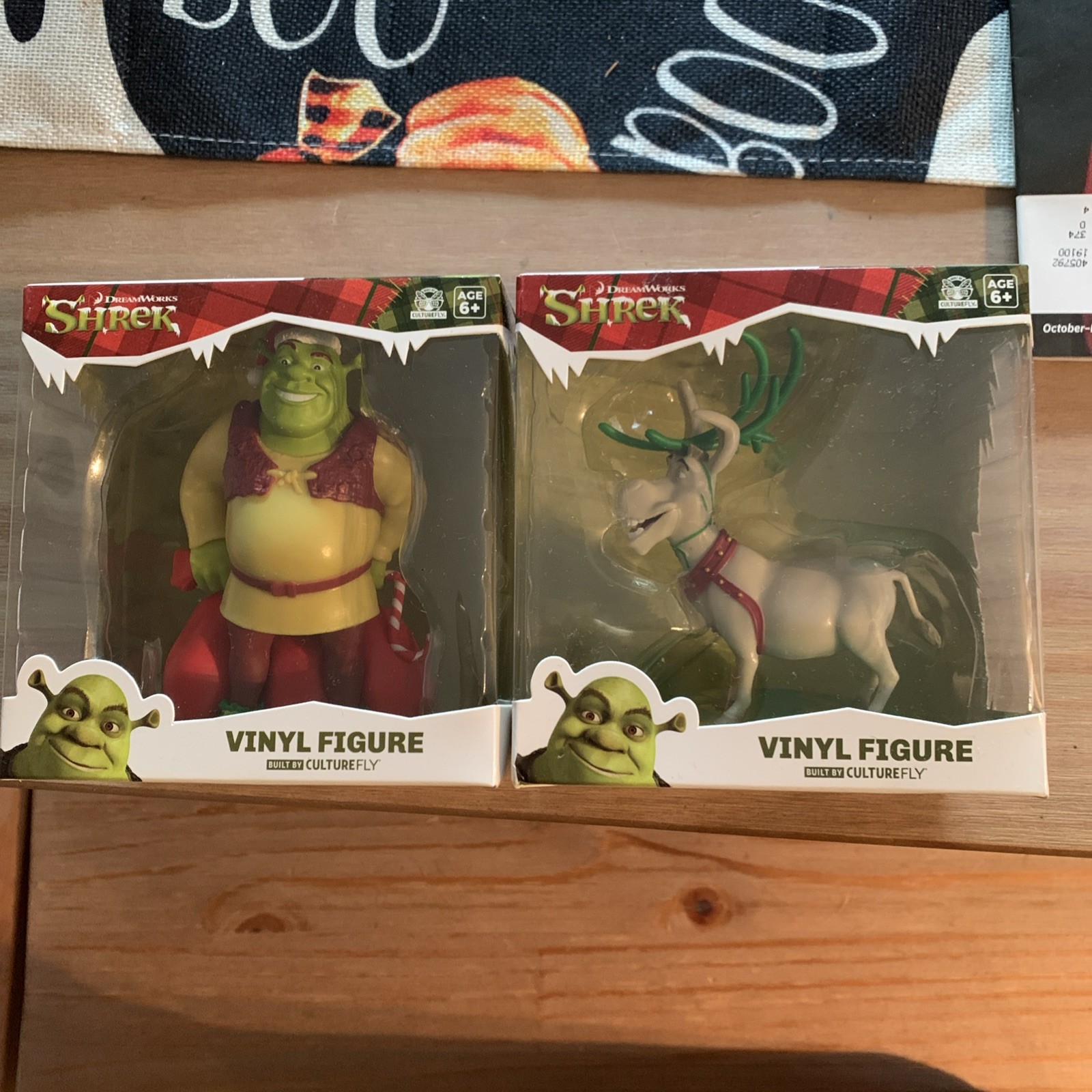 DreamWorks Holiday Shrek & Donkey figure in vinile 4,5 pollici