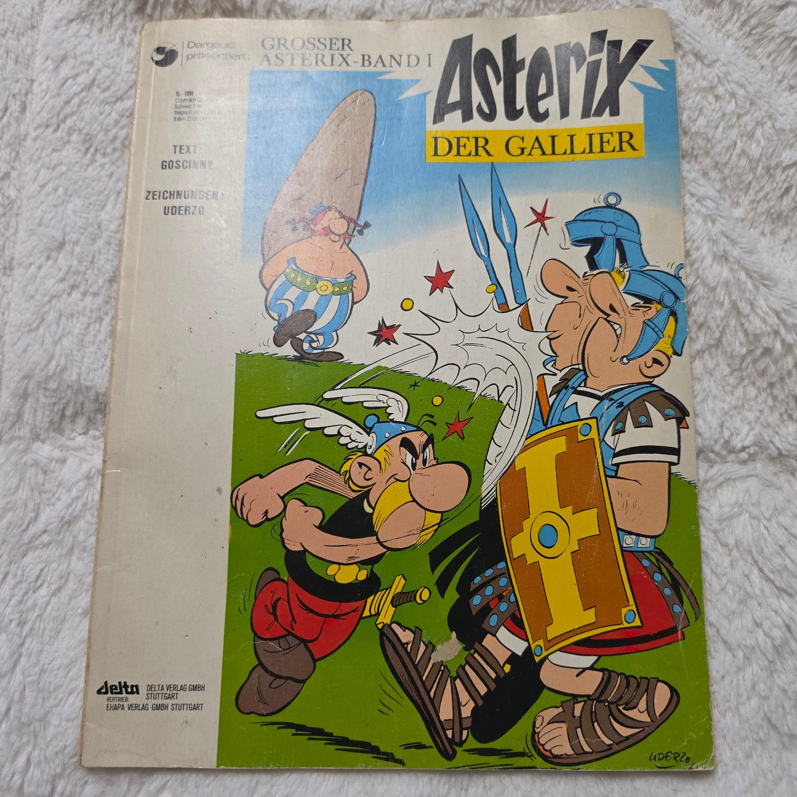 Asterix der Gallier fumetto tedesco vintage 1968 volume 1 Delta Ehapa 5,- DM Var