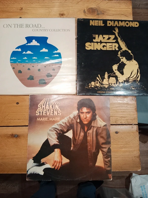 3 albums vinyl rock'n'roll, pop et country