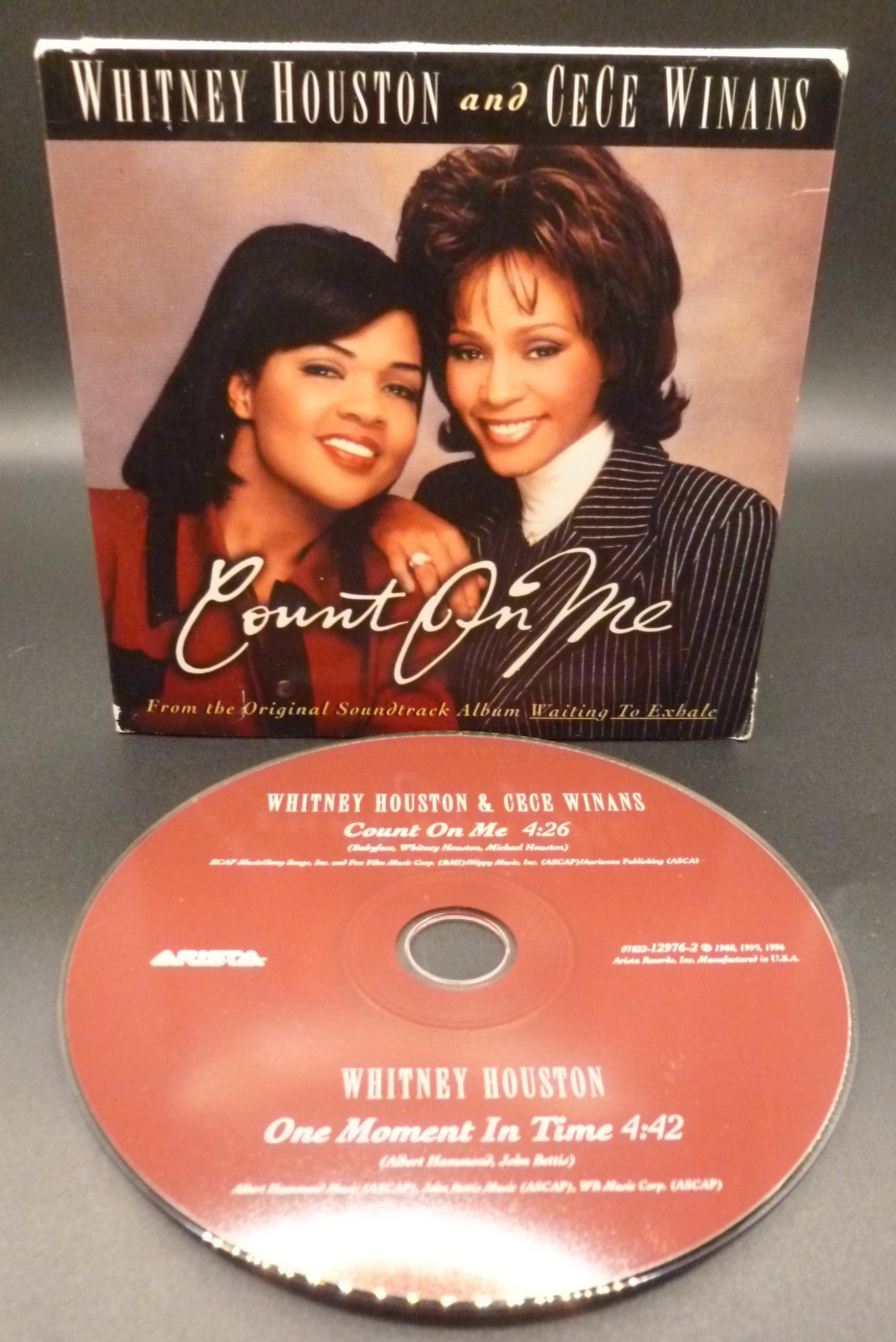 Whitney Houston and CeCe Winans ~ Count on Me / One Moment in Time ~ Music Cd