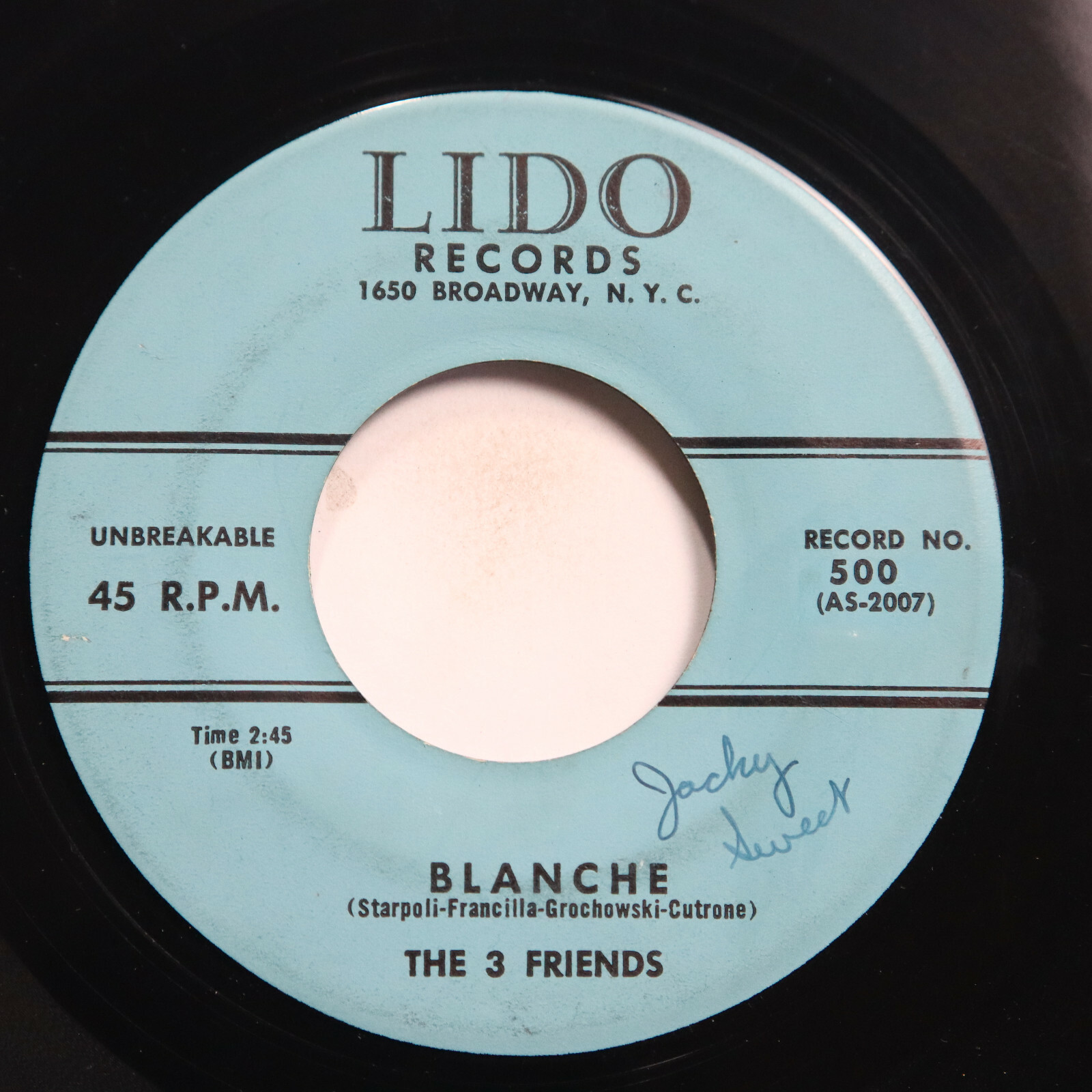 THE 3 FRIENDS - BABY I'LL CRY/ BLANCHE - DOO WOP 45