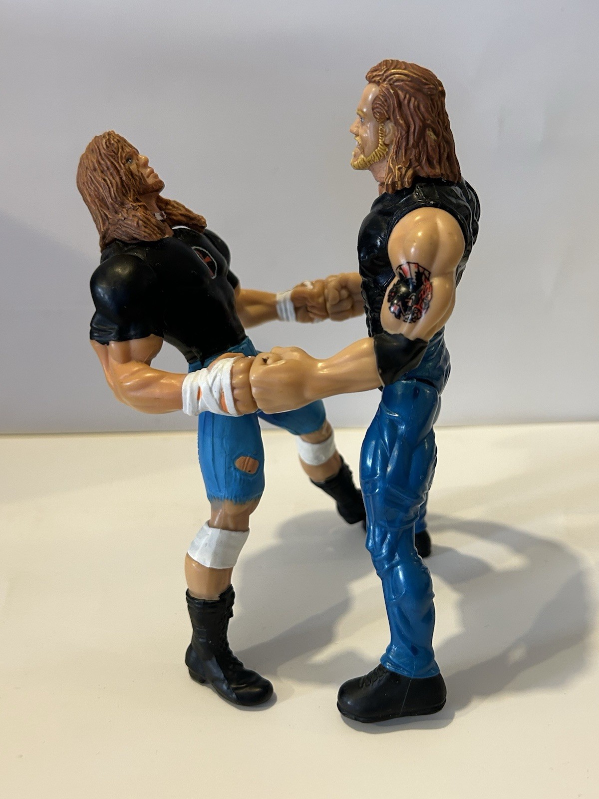 Figure DDP Dallas Diamond Page & Raven Grip N Flip Toybiz WWE WWF 1999 vintage
