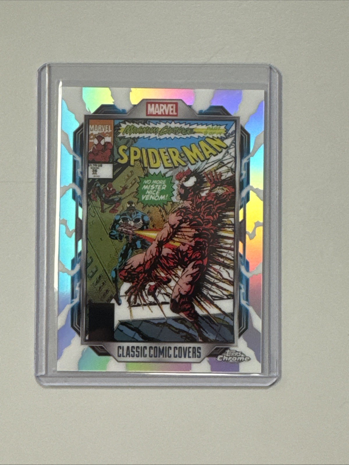 2026 Topps Chrome Marvel Spider-Man #36 Copertine fumetti classiche SP 