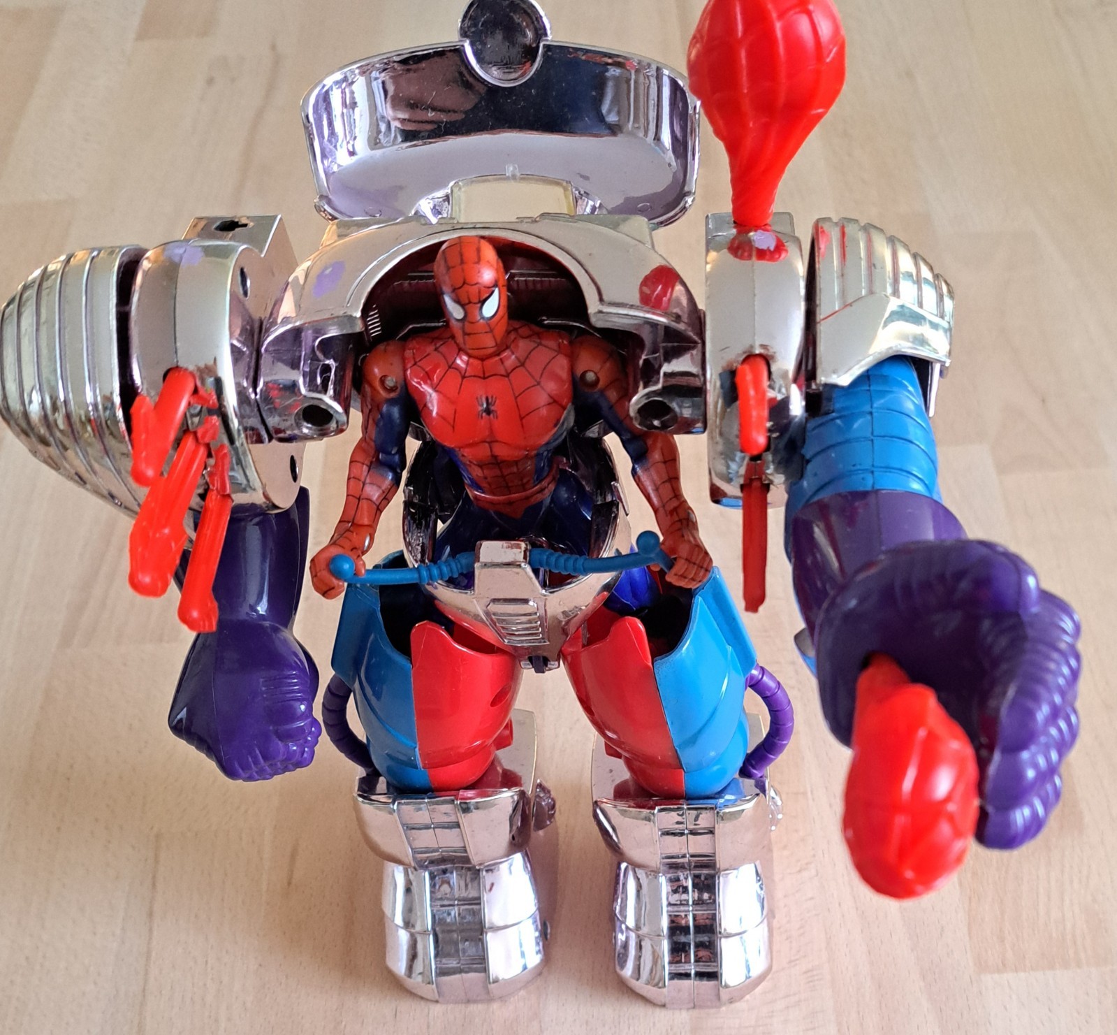 Mega-Armor Spider-Man [Marvel ToyBiz 1996] Grande Figurine Avec Accessoires *JRF