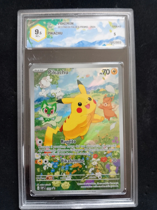 Pikachu promo GRAAD 9.5 swp 88 destino di paladea