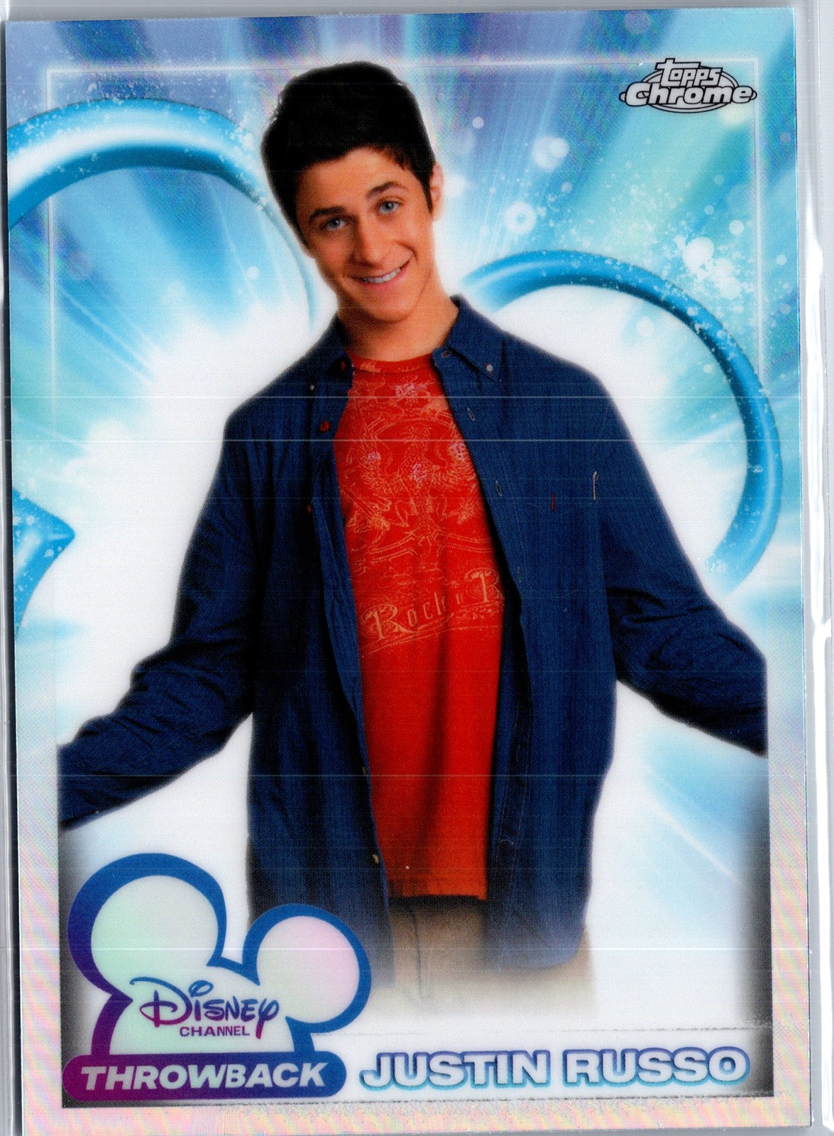 2026 Topps Chrome Disney Justin Russo #DC-5 Disney Channel Throwback