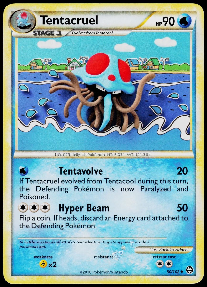 Tentacruel 50/102 HGSS Trionfante - Pokemon quasi nuovo/m (non comune)