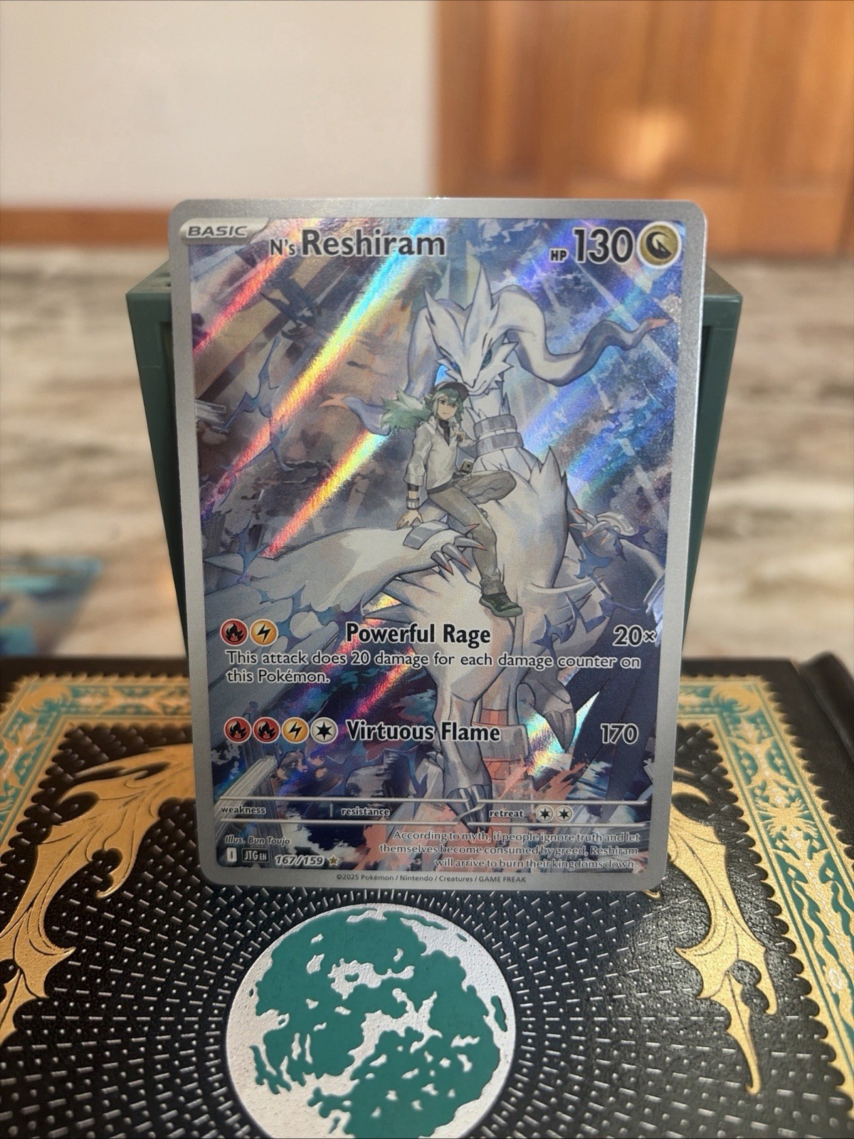 Pokemon TCG N’s Reshiram 167/159 Sv09 Viaggio Insieme Holo IR Full Art