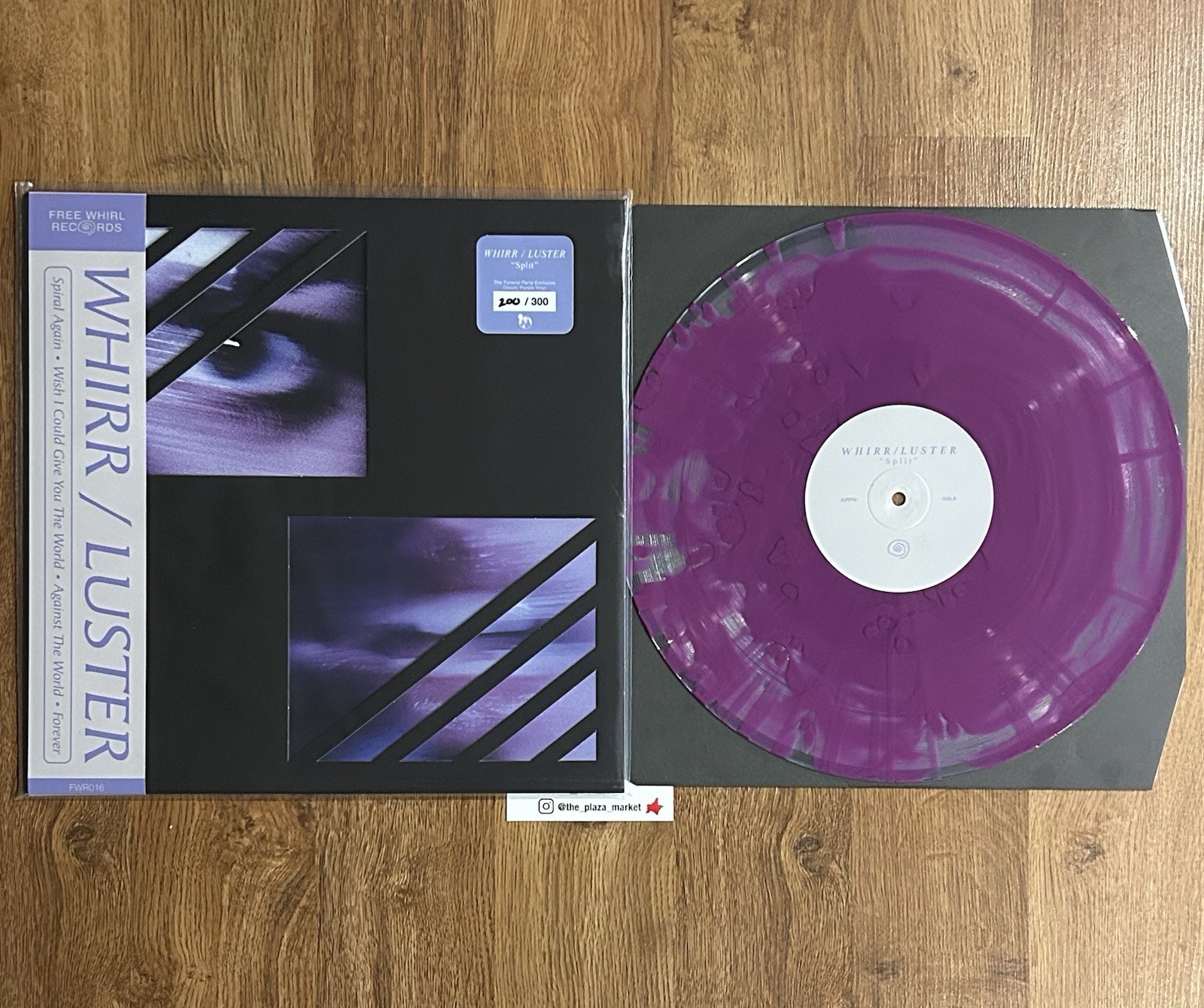 Whirr Luster Split Cloudy Purple vinyl record #200/300 Obi strip