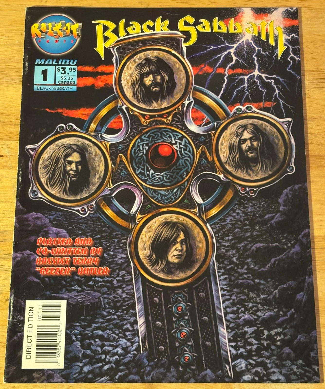 Black Sabbath #1 VF+ Rock-It Comix 1994 formato rivista