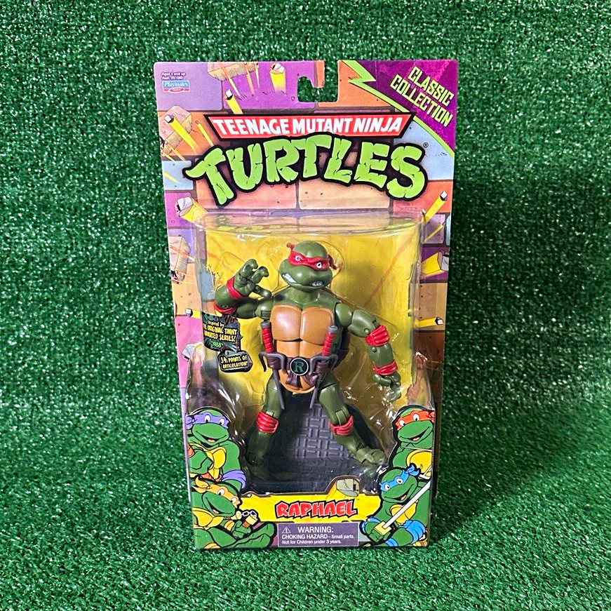 Playmates Toys TMNT Classic Collection Modellino Raffaello in scatola con Sai