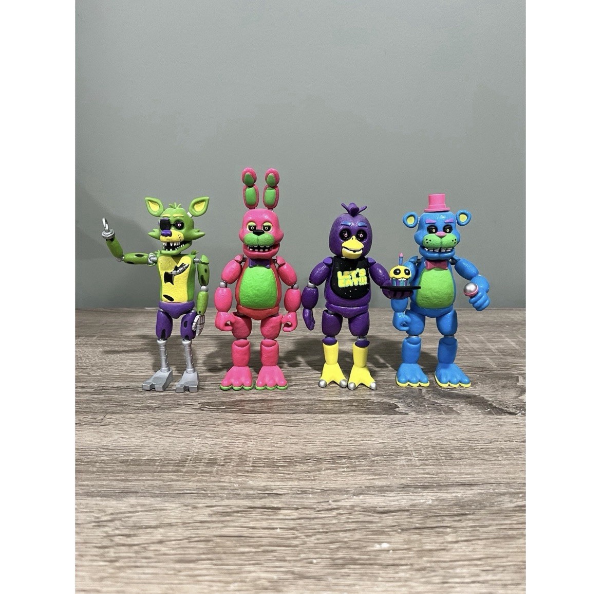 Lotto action figure Funko Five Nights at Freddy's Blacklight originali 2018 uscita