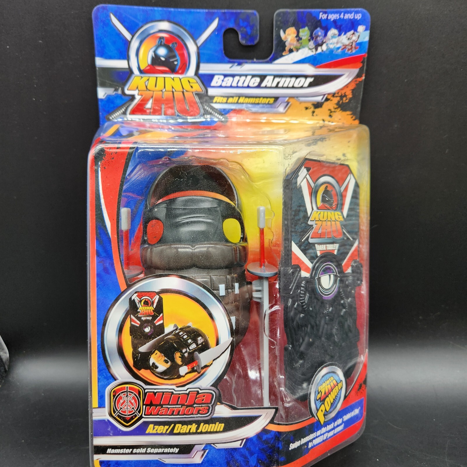 Kung Zhu Ninja Warriors Armatura da Battaglia e Accessori Azer Dark Jonin 2010 NOS
