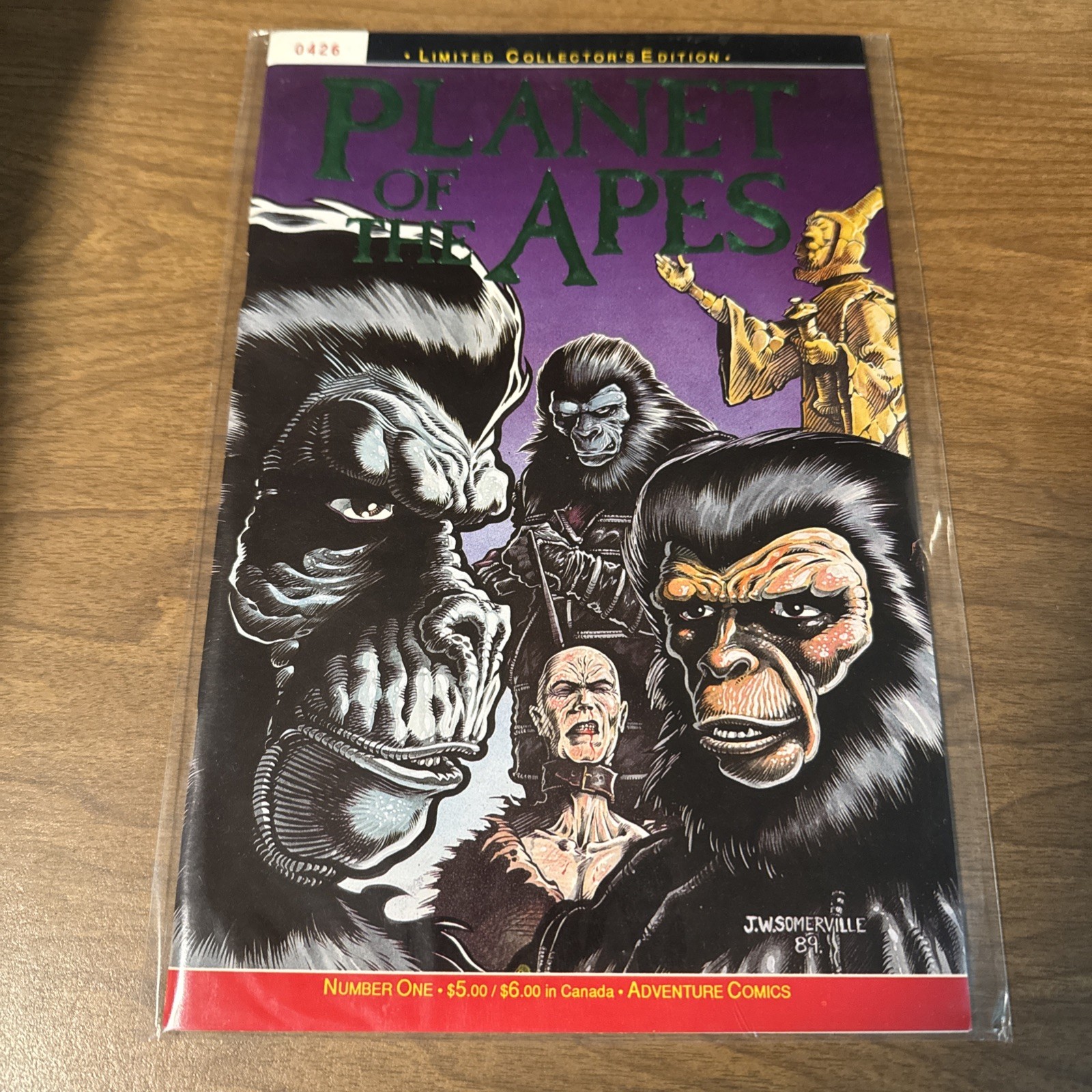 Il pianeta delle scimmie #1 edizione limitata da collezione 1990 fumetto Somerville mai usato