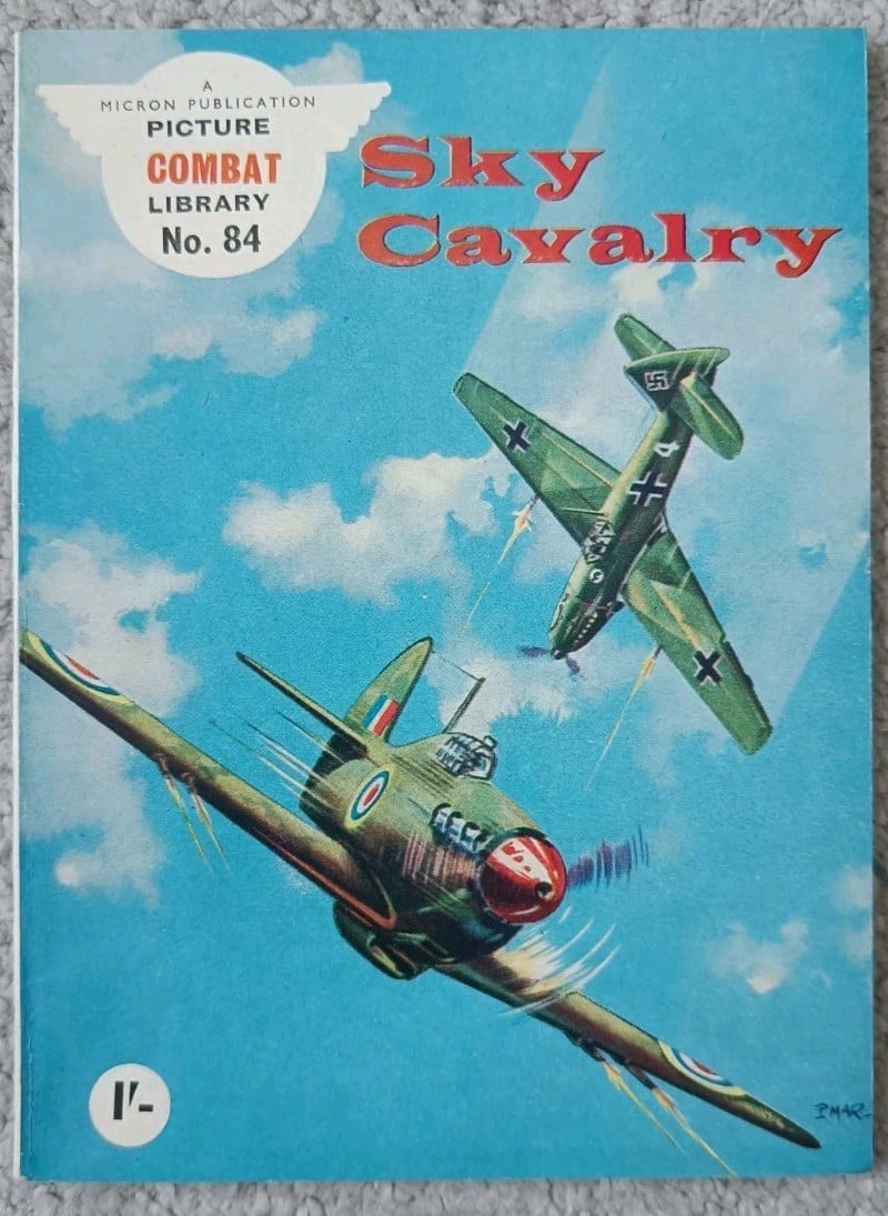 Vintage Micron Combat Picture Library Comic - No 84 Sky Cavalry - NEAR MINT
