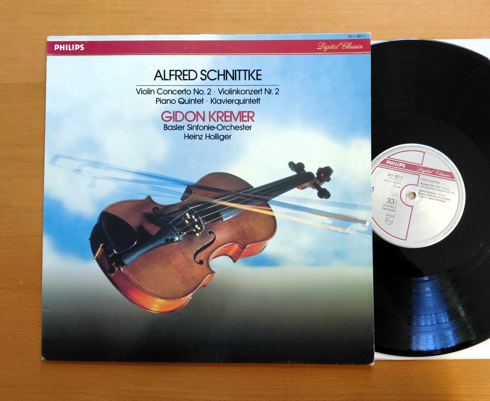 411 107-1 Alfred Schnittke Violin Concerto no. 2 Gidon Kremer NM Philips Vinyl
