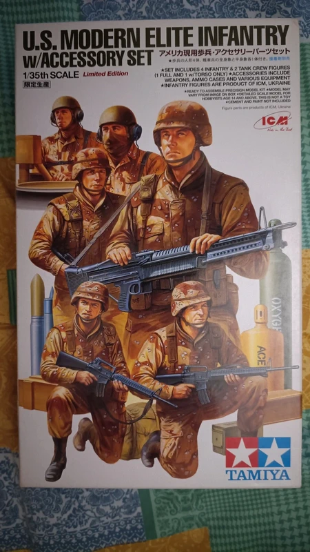 U. S. Modern Elite Infantry w/AccessorySet, scala 1/35 Tamiya