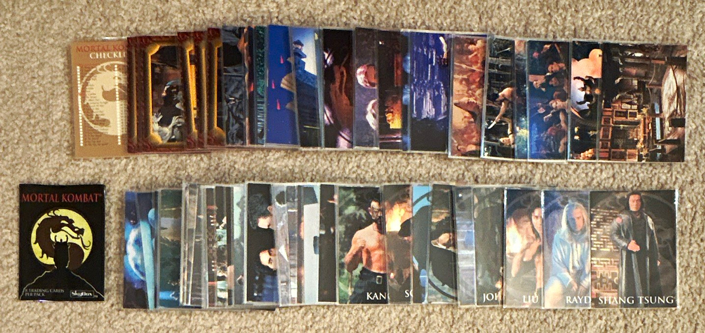 SkyBox 1995 Mortal Kombat set base completo 1-90 