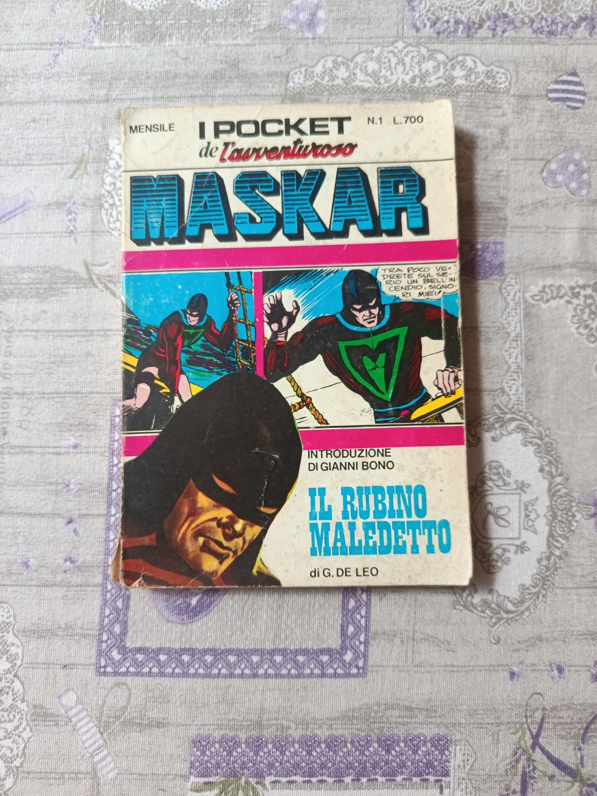 I POCKET DE L'AVVENTUROSO N° 1 - GEN. 1974 - MASKAR - " IL RUBINO MALEDETTO "