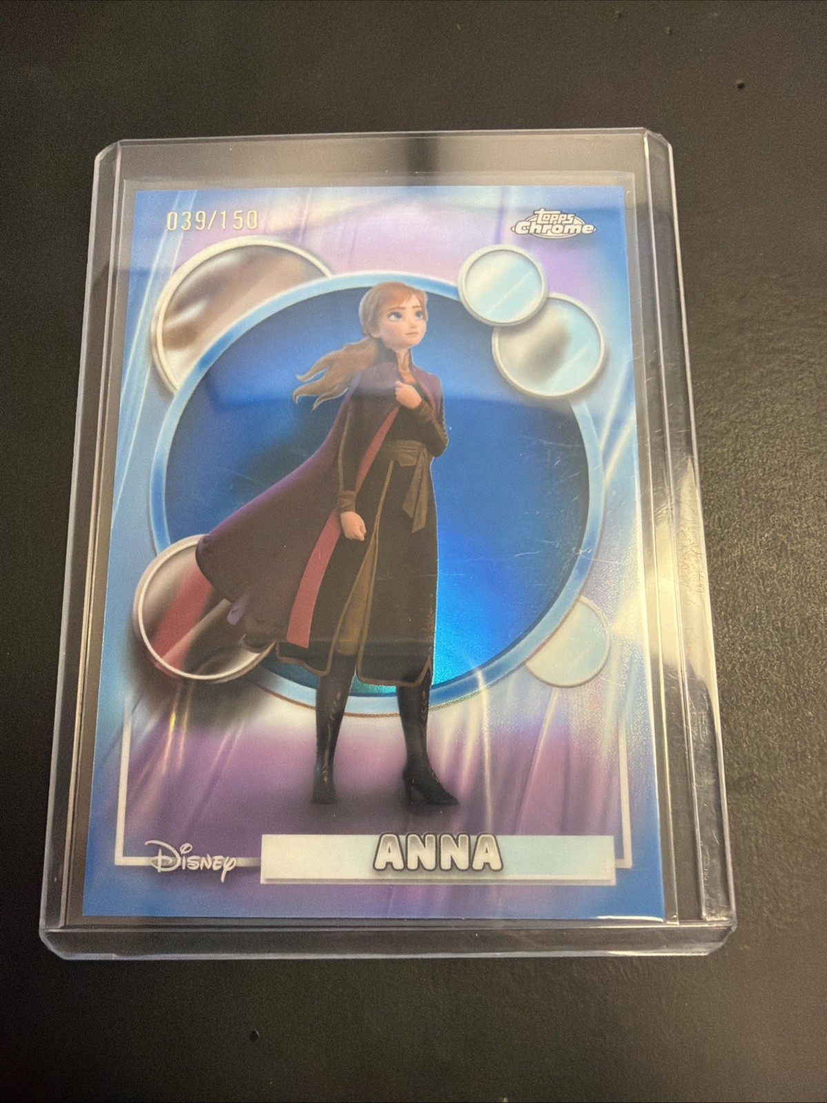 2026 Topps Chrome Disney #169 Anna Blue Refractor #/150 Frozen