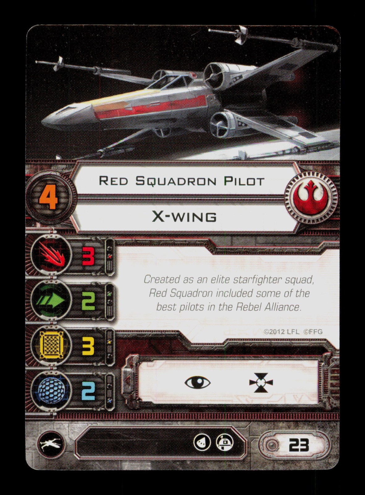 Red Squadron Pilot 23 Star Wars Trading Card TCG