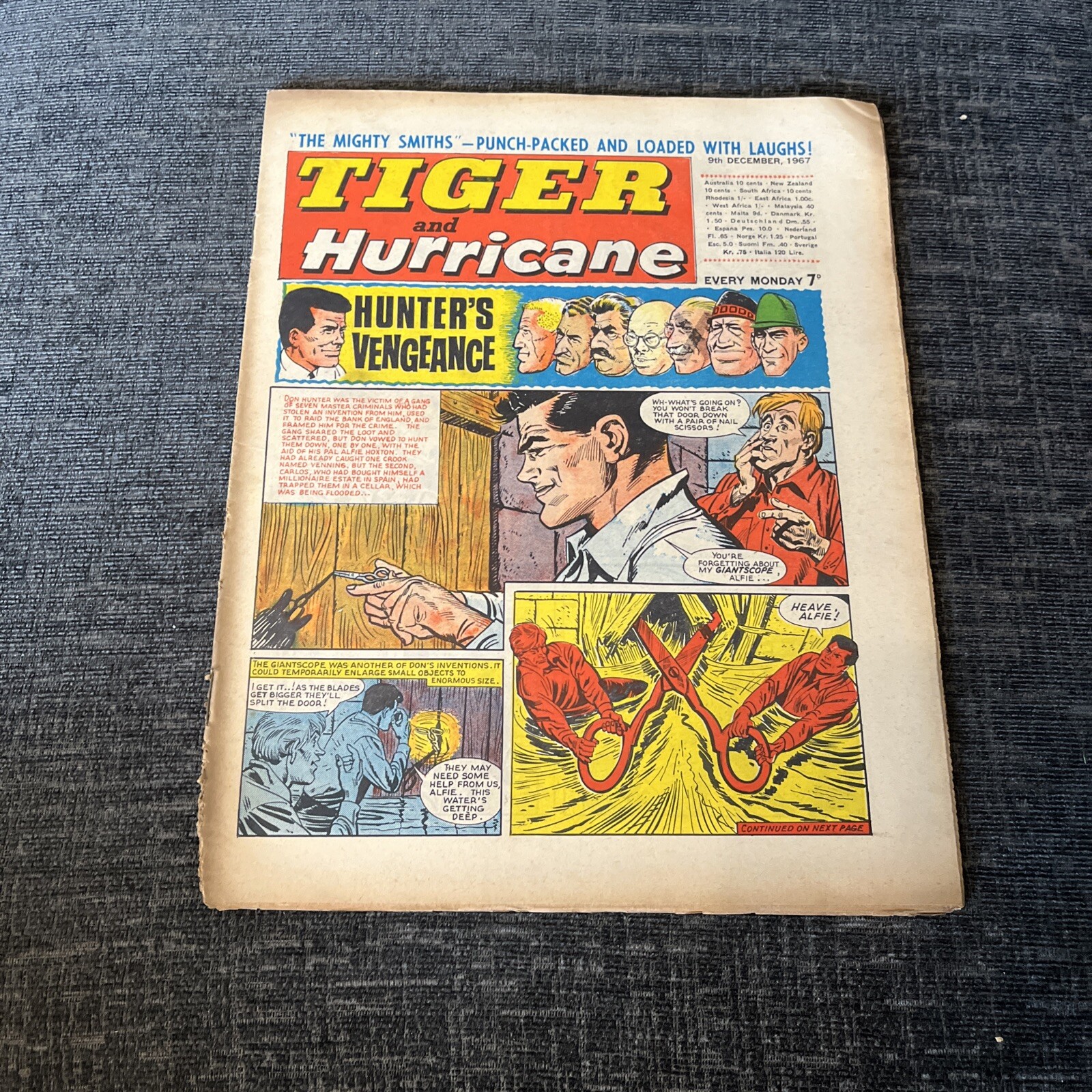 Tiger and Hurricane Comic - 9 December 1967