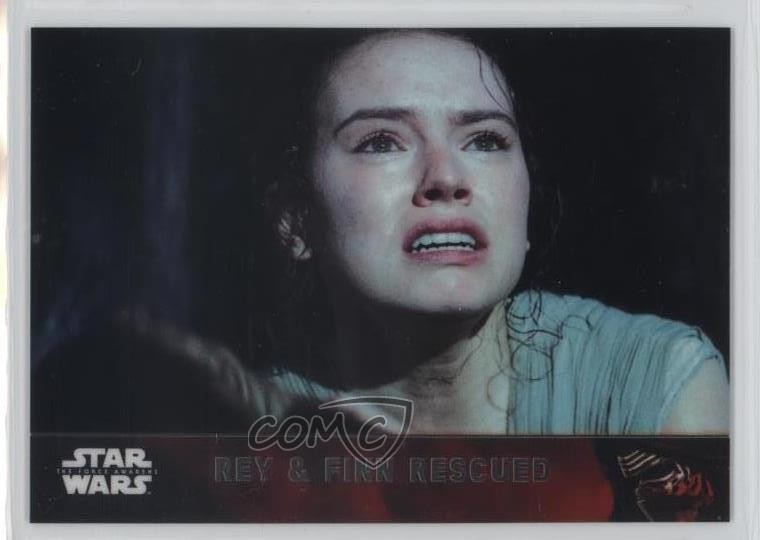 2016 Topps Star Wars: Il Risveglio della Forza Chrome Rey & Finn Salvati #98 0c3