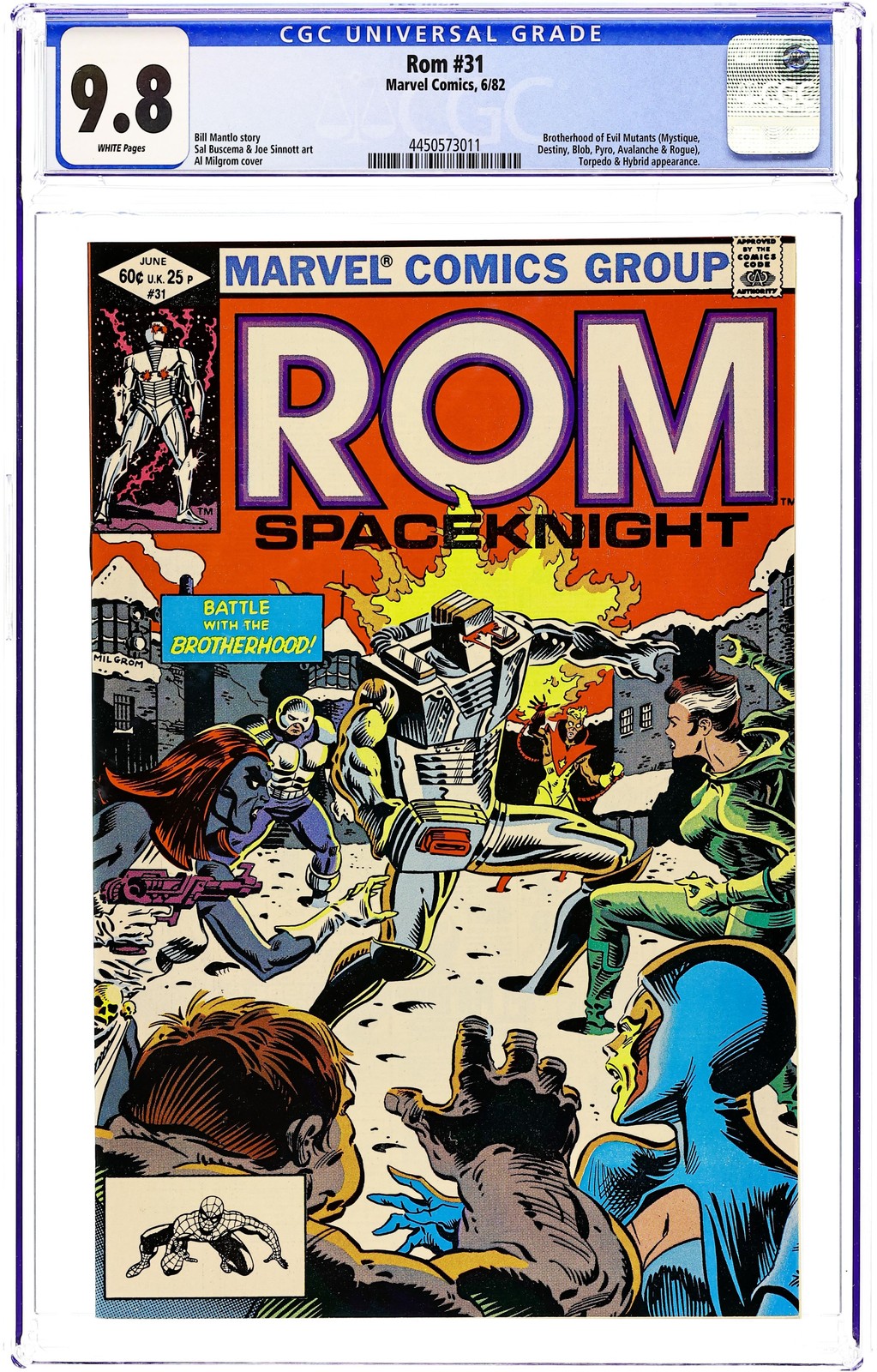 ROM #31D CGC 9.8 1982 4450573011