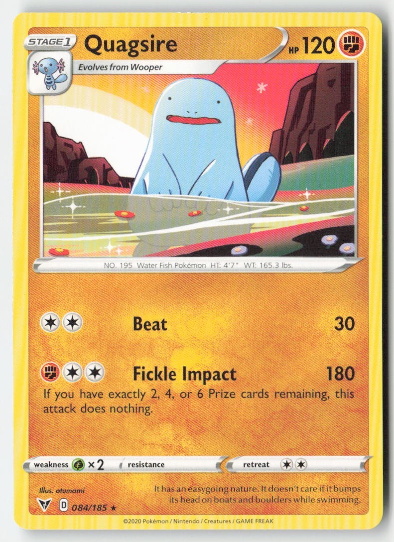 Pokemon - Quagsire #84/185 Regular - Vivid Voltage