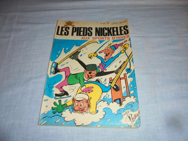 BD Les Pieds Nickelés 64 : Les Pieds Nickelés aux sports d'hiver Editions SPE 1971