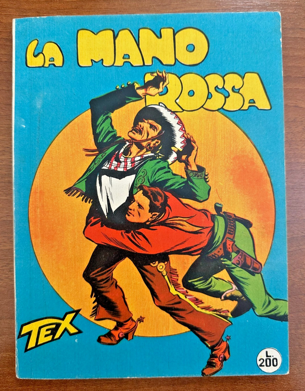 BONELLI TEX N.1 LA MANO ROSSA SPILLATO 478 CENSURATO BELLISSIMO