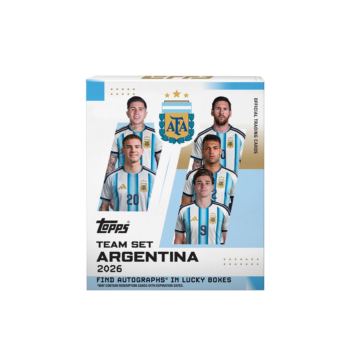 2026 Topps Argentina nazionale di calcio Football Star Card sigillato in fabbrica
