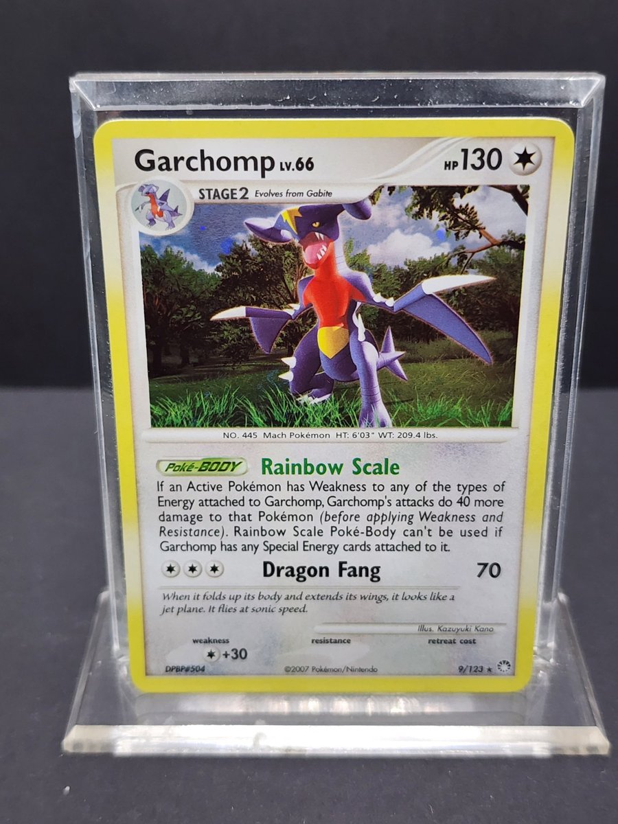 Pokemon Garchomp 9/123 Mysterious Treasures Holo LP