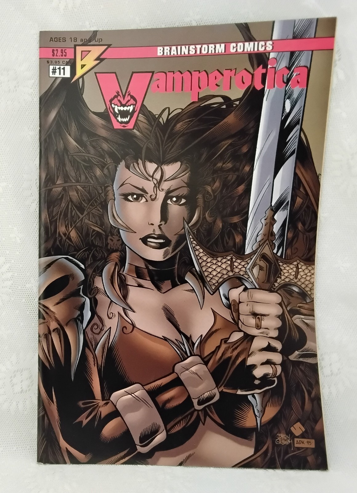 Non letto VF/NM 1996 Brainstorm Comics Vamperotica #11 prima stampa