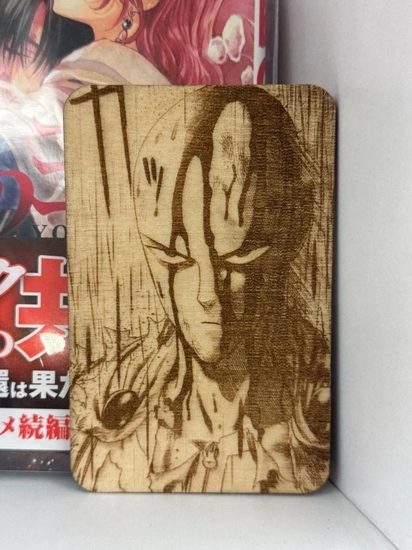 One Punch Man realizzato con il laser personalizzato a tema 10cmx6cm